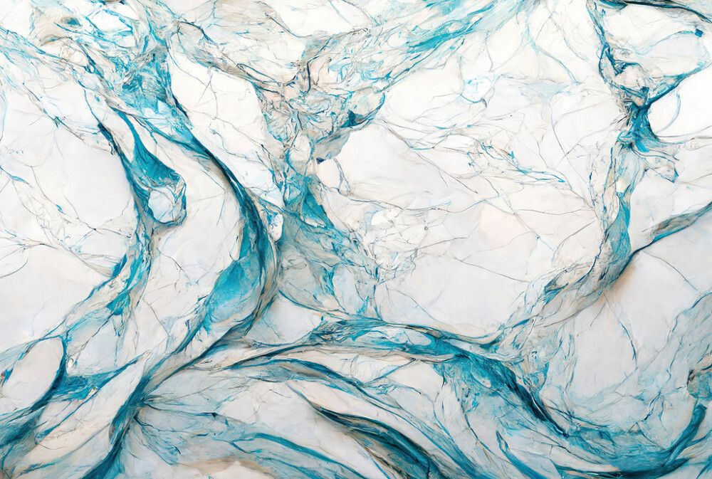 Hljóðvistarmynd marmari ljósblár 3600x2420x20 mm InEx