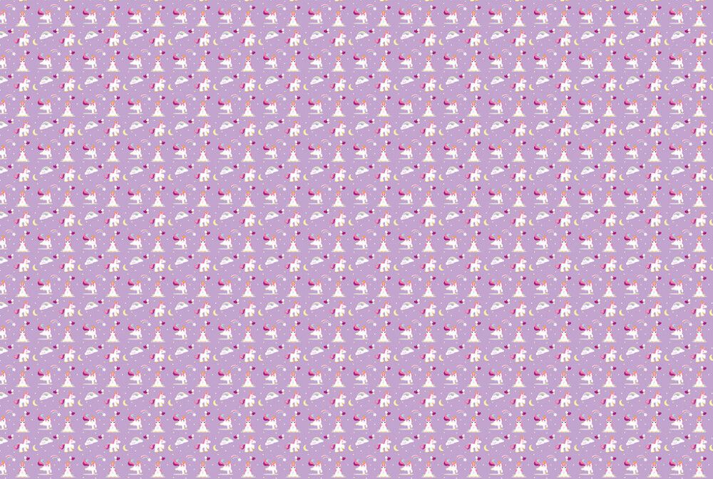 Hljóðvistarmynd einhyrningur bleikur 3600x2420x20 mm InEx