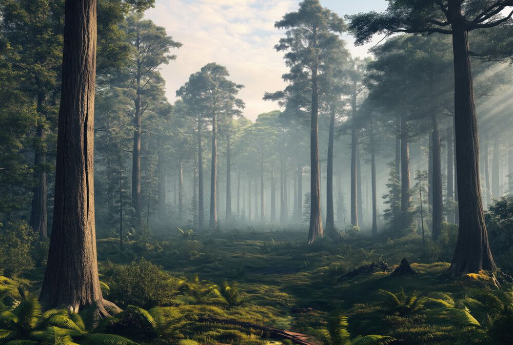 Hljóðvistarmynd landslag skógur 3600x2420x20 mm InEx