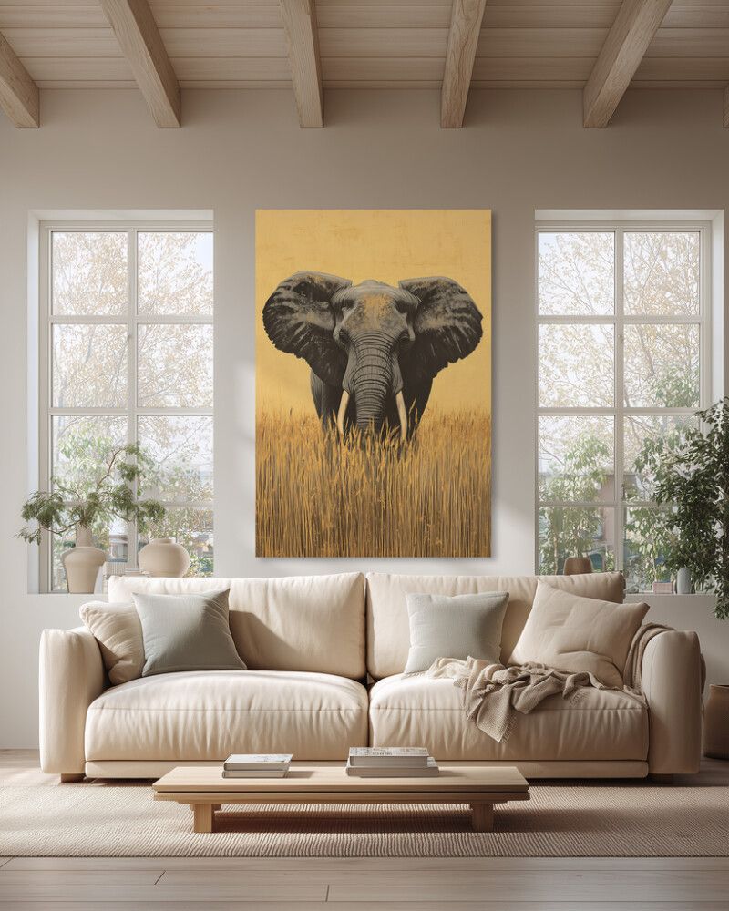 Hljóðvistarmynd fíll 1220x1800x20 mm InEx