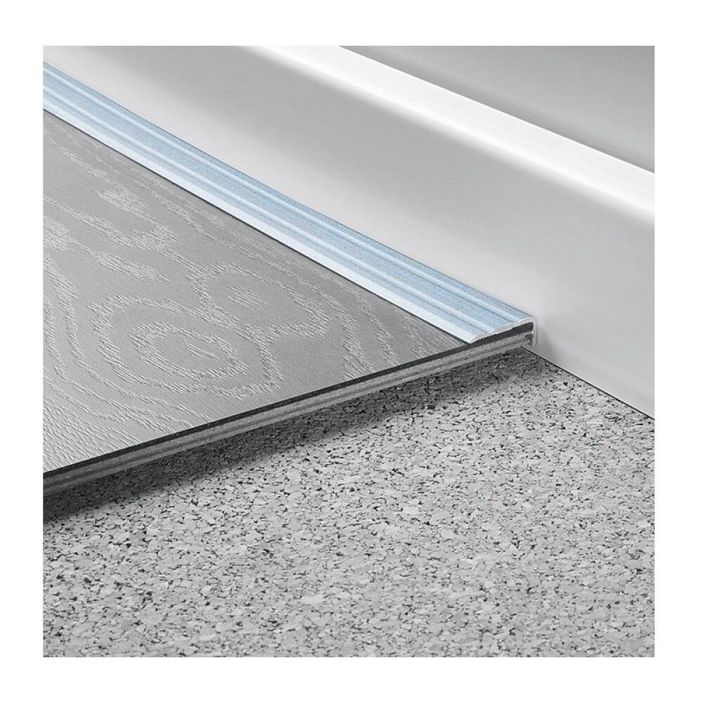 Frágangslisti vinkillisti 270x2,45x1 cm Logoclic ál silfur