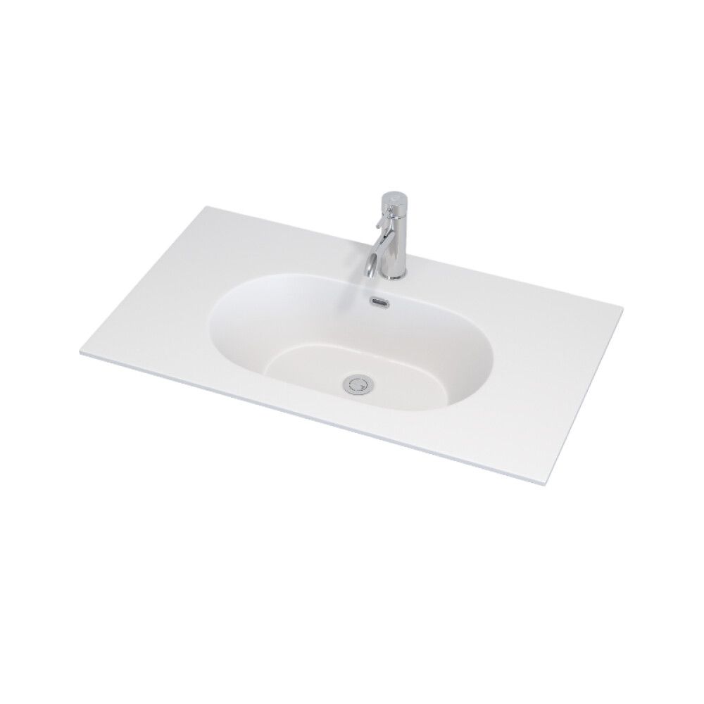 Handlaug 80x46 cm Svanholm Rendalen matt hvít