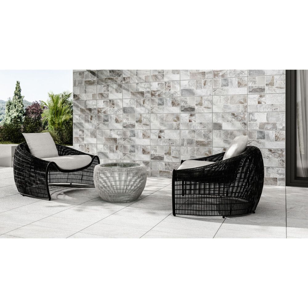 Gólf- & Vegg flísar Everest Sea hvítar 50x25cm 1,27m²