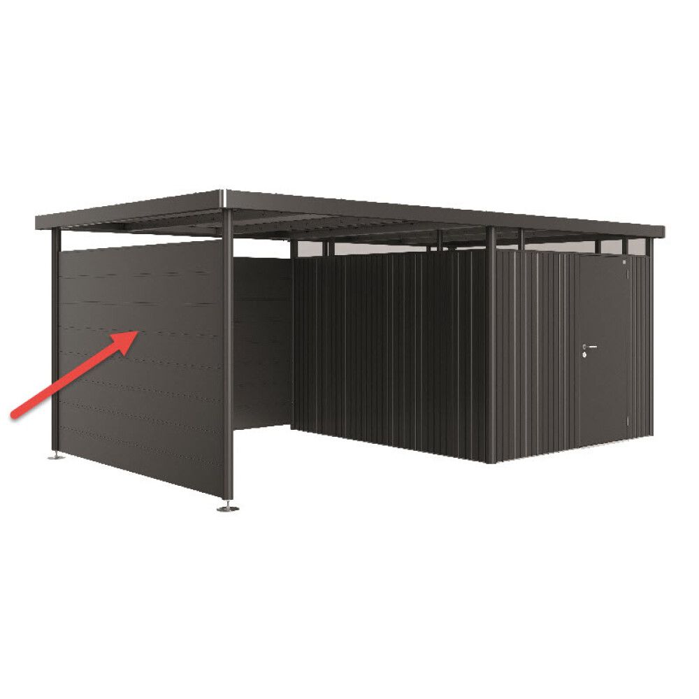 Hliðarveggur Highline H5 dökkgrár