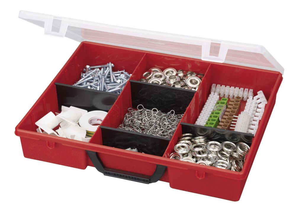 Smáhlutabox 365x290x65 mm 7 hólf Wisent