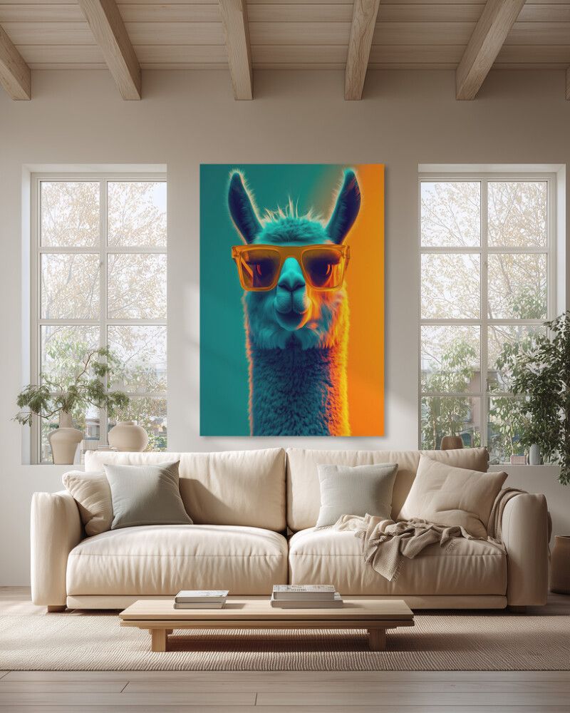 Hljóðvistarmynd lamadýr 1220x1800x20 mm InEx