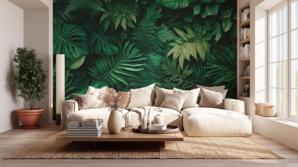 Hljóðvistarmynd plöntur 3600x2420x20 mm InEx