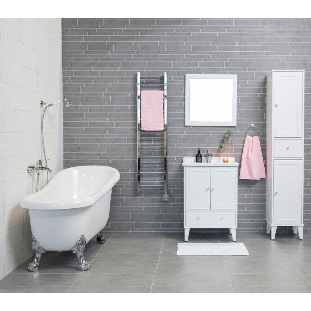 Veggfísar Rako 19,8x39,8 cm 1,6 m² hvítar