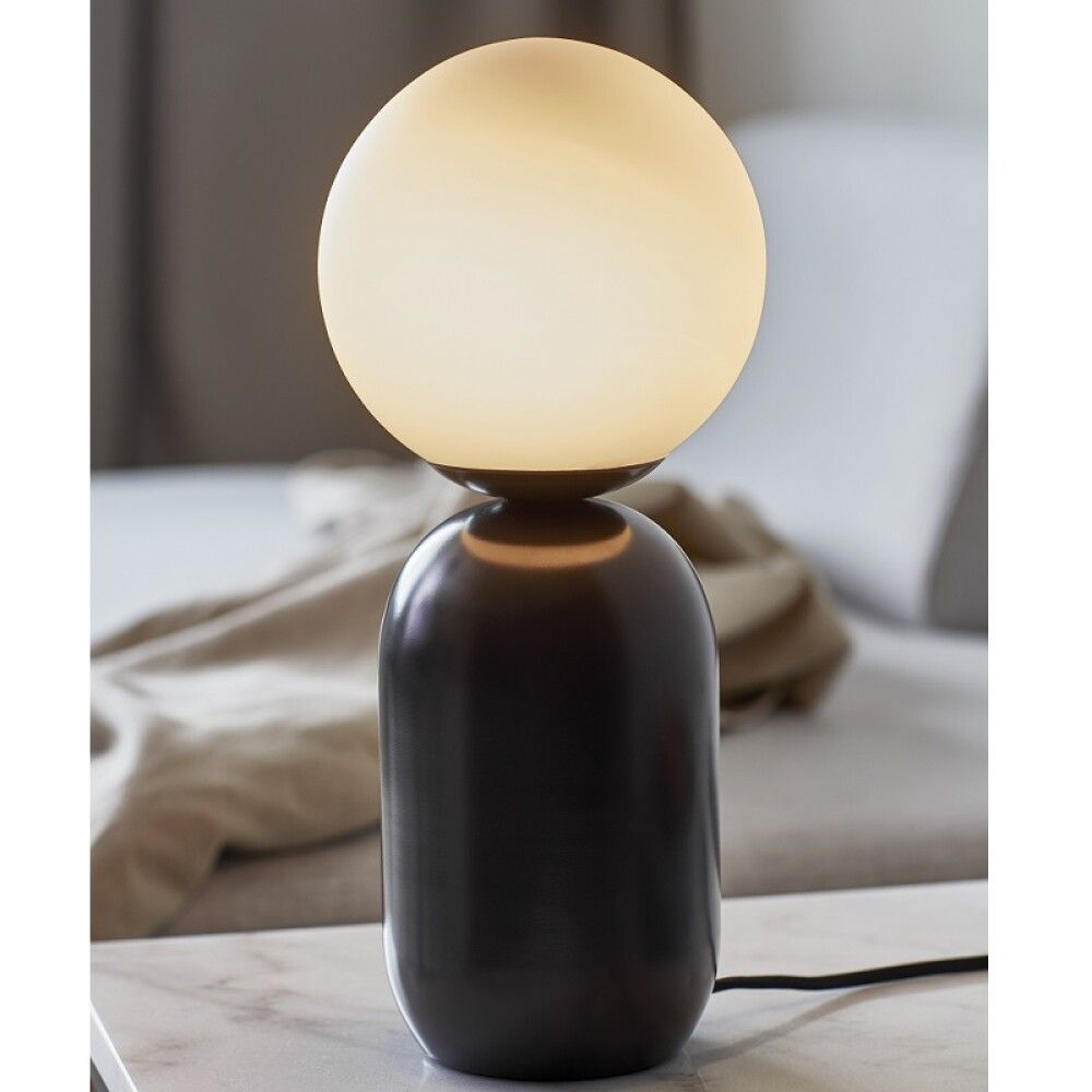 Borðlampi E14 Notti svartur 35 cm