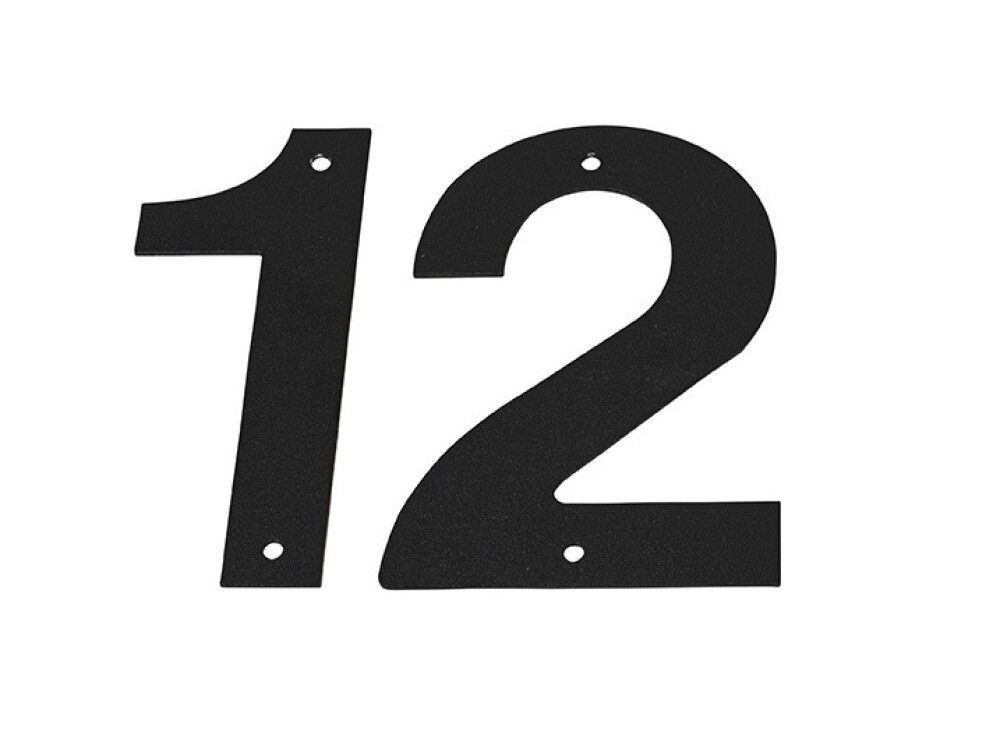 Húsnúmer nr. 7 Allux 18 cm svart