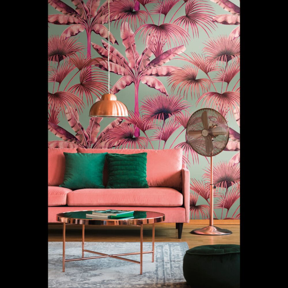 Veggfóður Travel Styles 1,59x2,8m bleikt