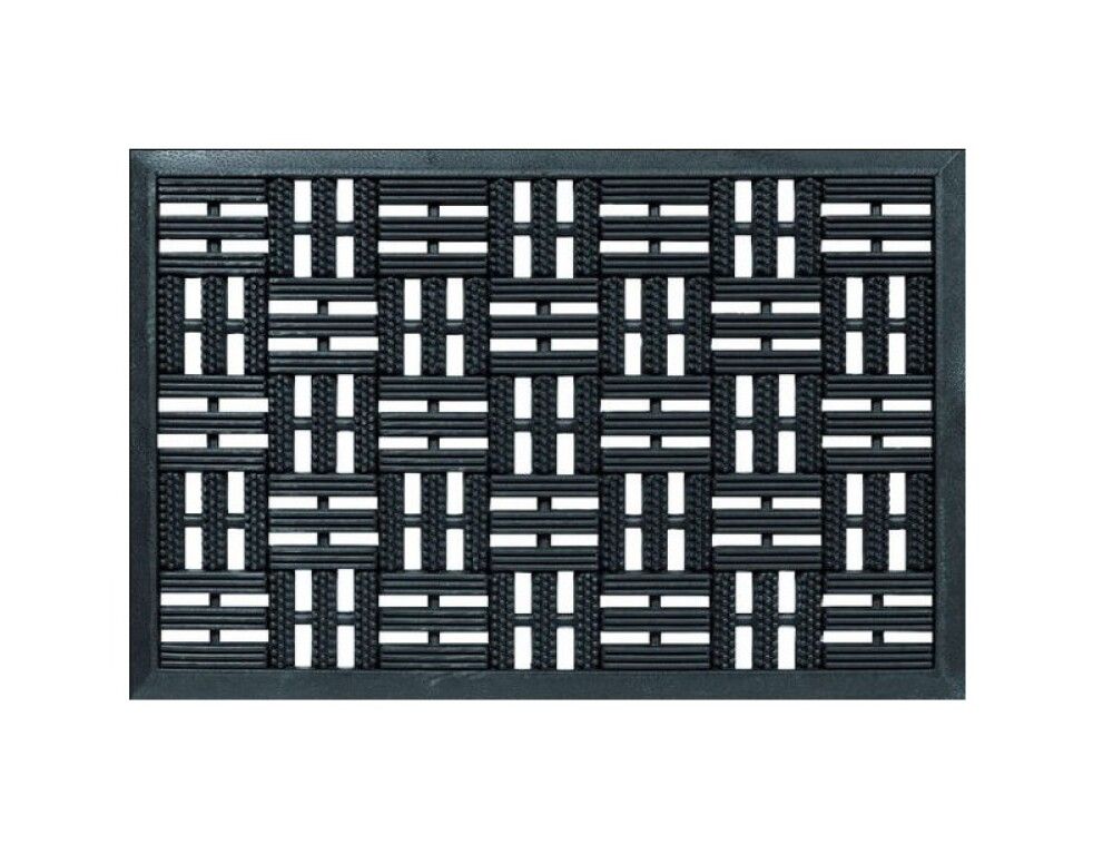 Gúmmímotta 60x40 cm Dynamic svört