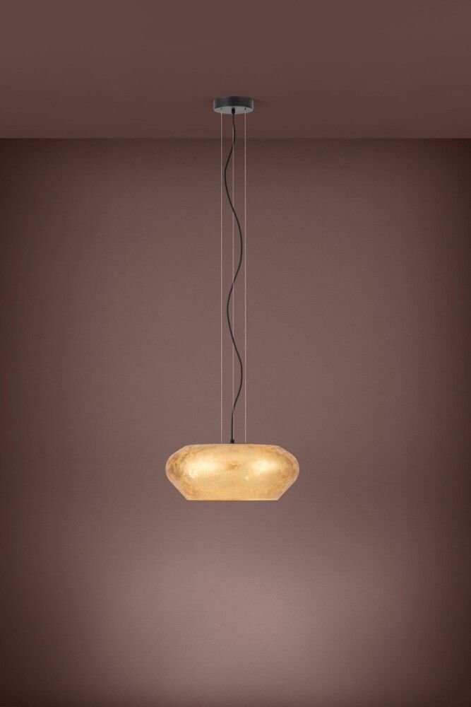 Borðstofuljós Priorat 40W Eglo þv50 cm gull/gler