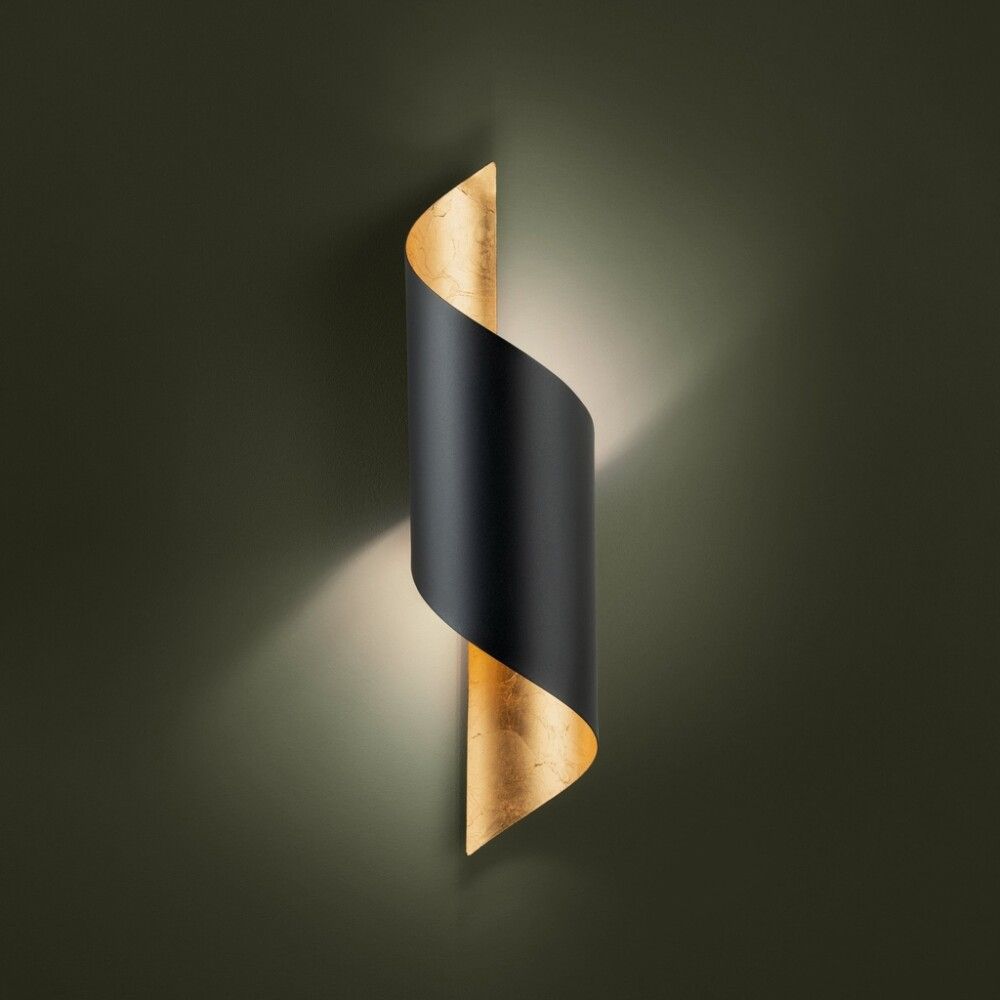 Veggljós, Jabaloyas, E27 40 W frá Eglo, hæð 63 cm, svart/gul