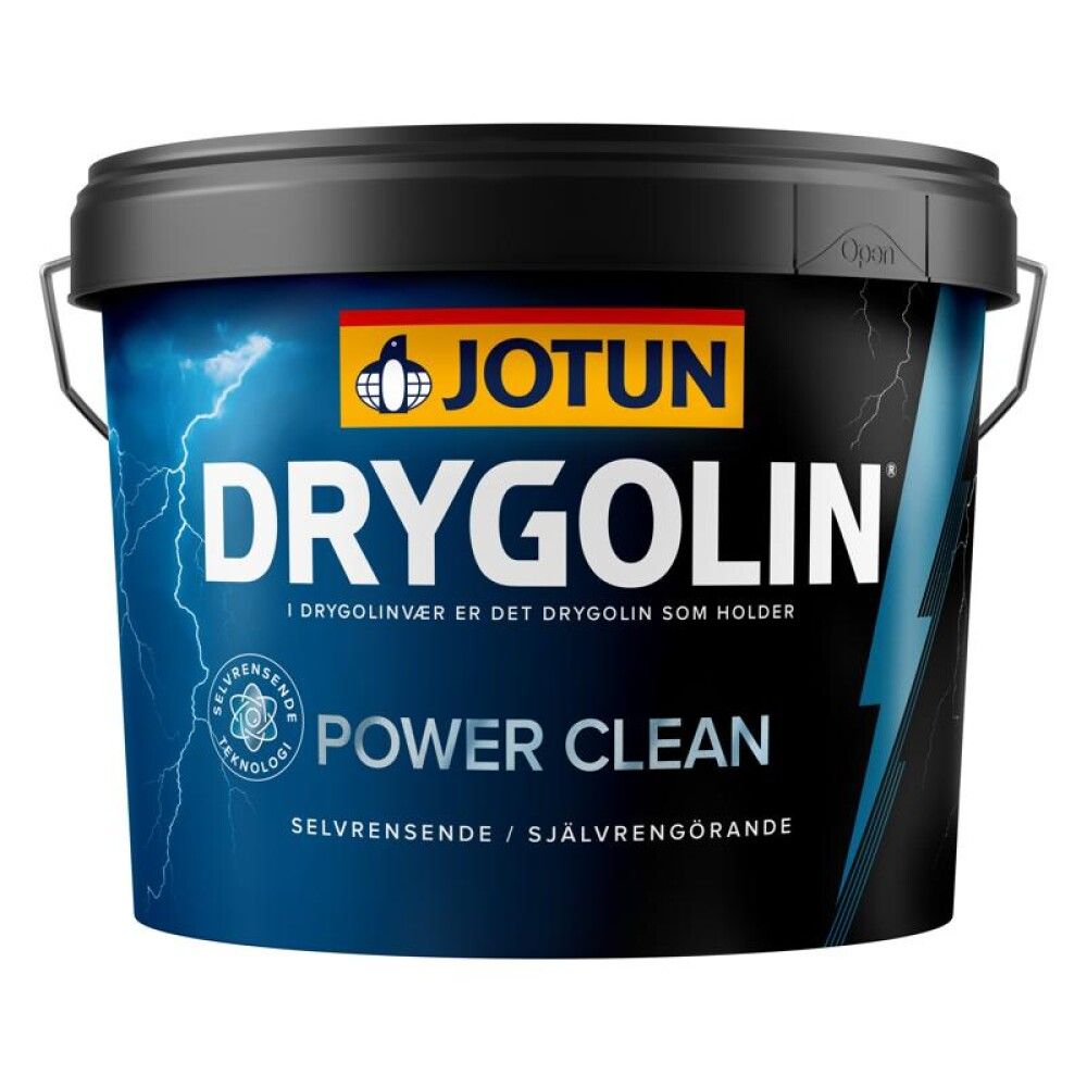 Viðarvörn Drygolin Power Clean hvítur grunnur 9L Jötun