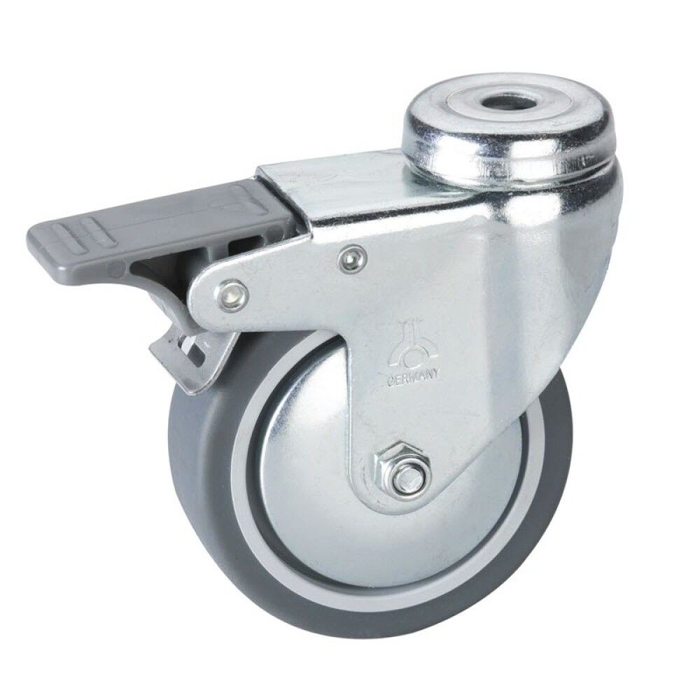 Snúningshjól með bremsu 50x20 mm Stabilit 45 kg