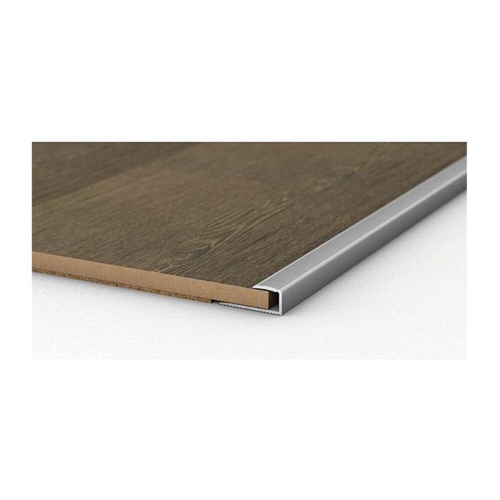 Endanef U-prófíll 270x2,8x0,85cm Logoclic silfur