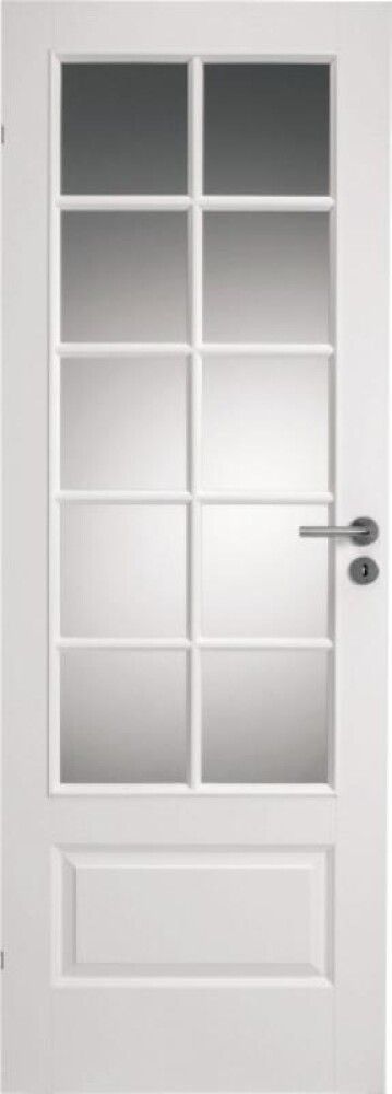 Innihurð með 2x5 gleri 725x2040 mm Dooria hvít A