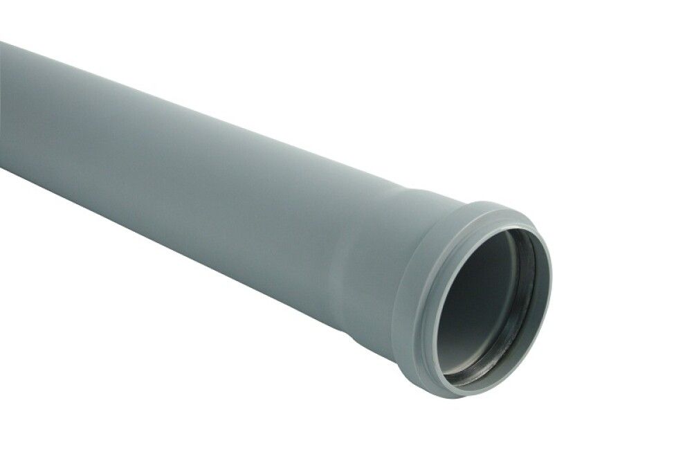 Rör PP Ø110x500mm grátt