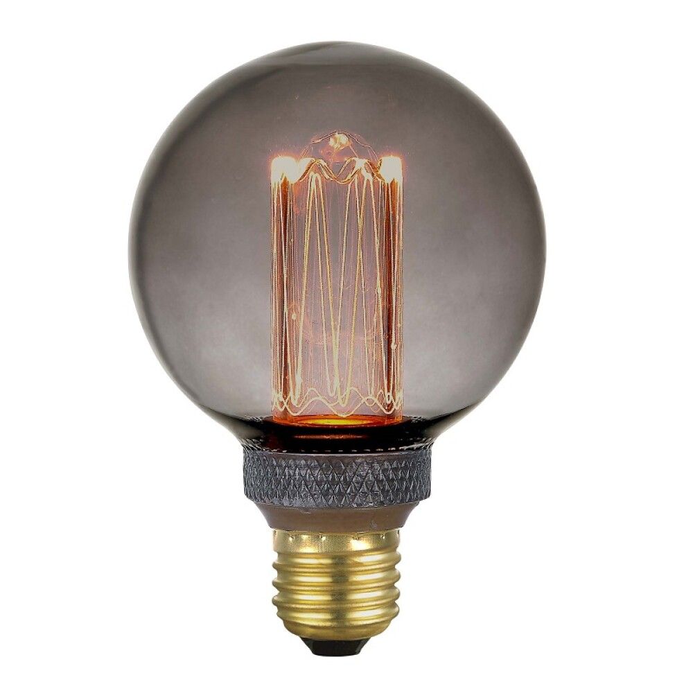 Ljósapera LED E27 3-þrep 5W 1800K Halo smoke Ø80mm