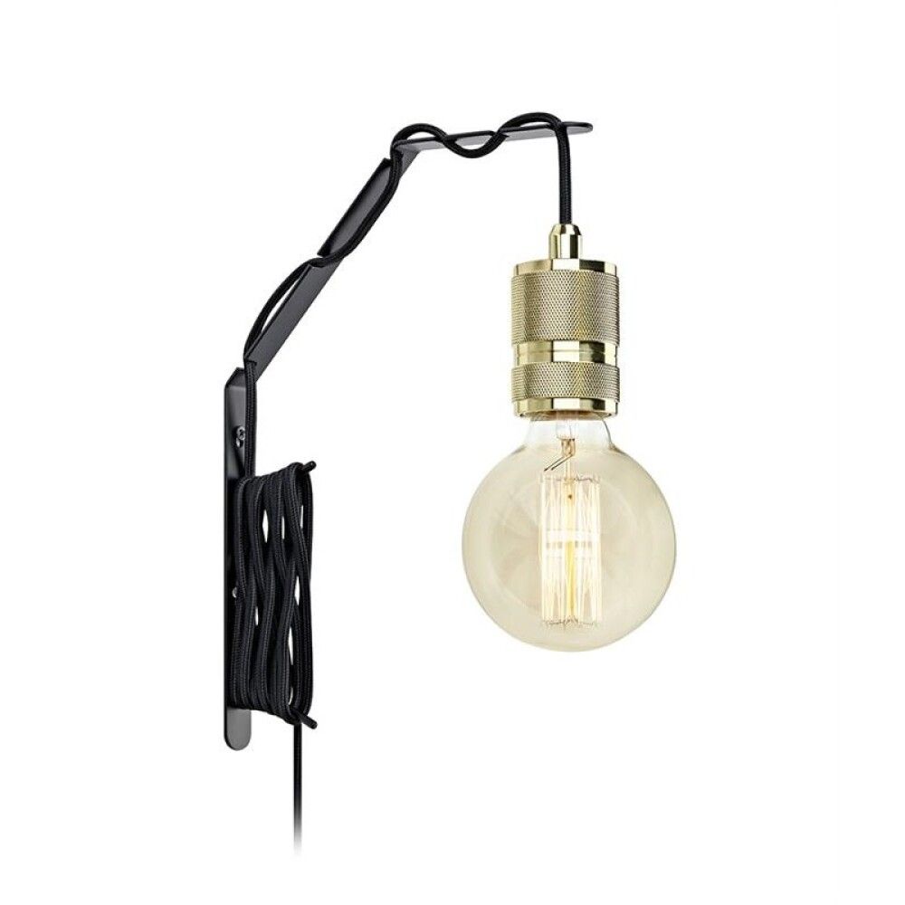 Snagi á vegg fyrir perustæði svartur