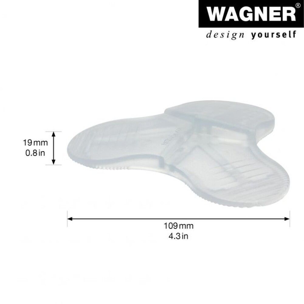 Hurðastoppari Wagner 108,5x19mm glær