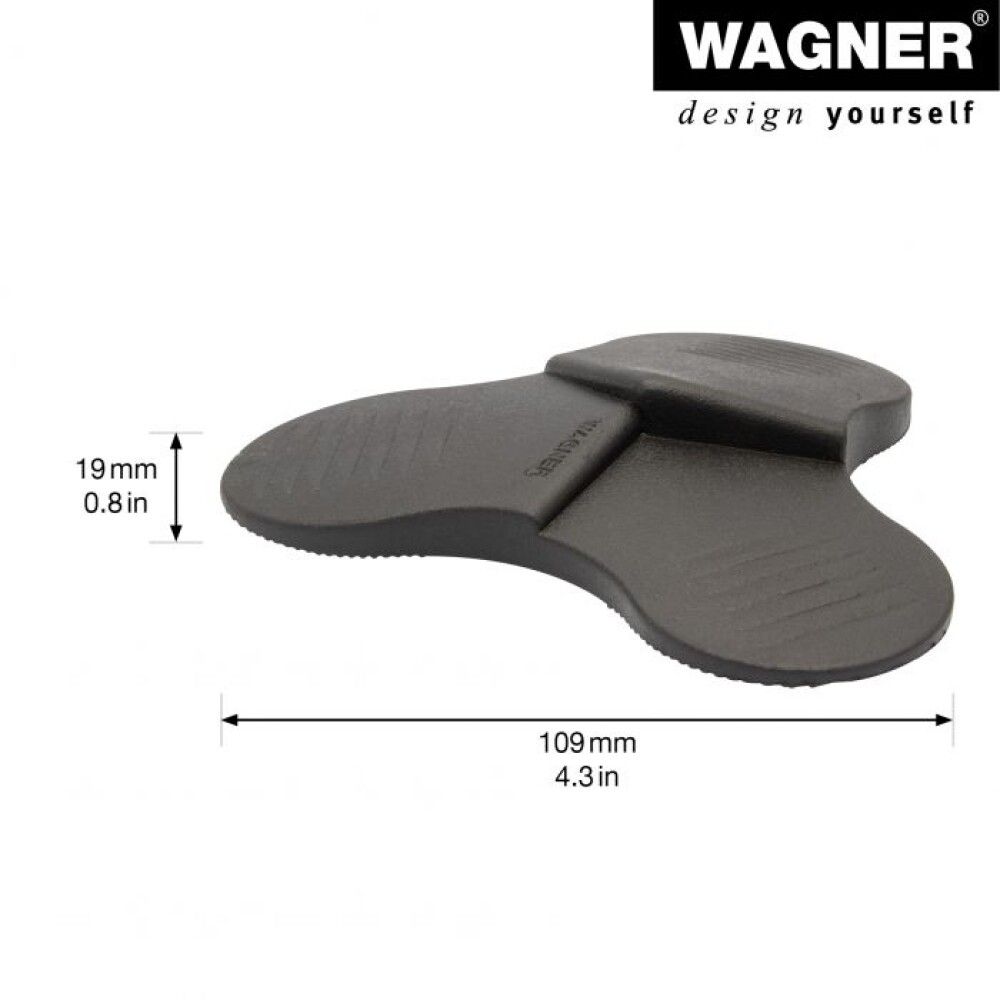 Hurðastoppari Wagner 108,5x19mm svartur