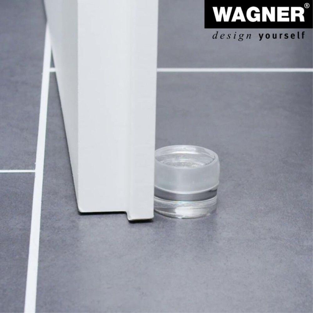 Hurðastoppari Ø40x30 mm Wagner glær