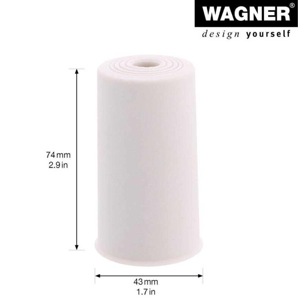 Hurðastoppari Ø43x74 mm Wagner hvítur