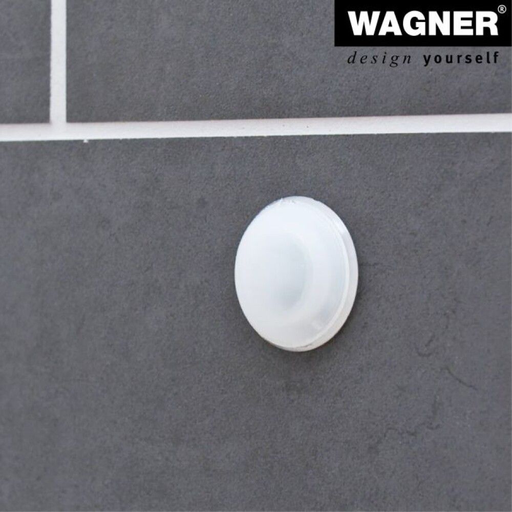 Hurðastoppari á vegg Wagner Ø40mm hvítur