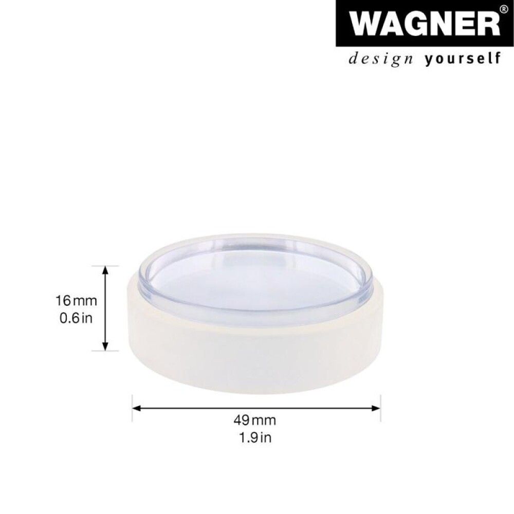 Hurðastoppari Ø49 mm Wagner glær