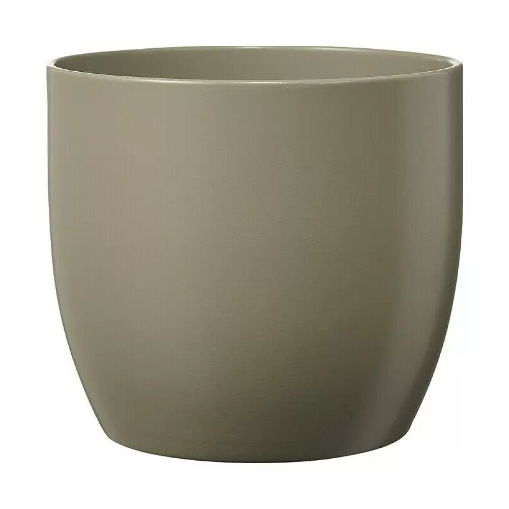 Blómapottur Basel Fashion Ø8cm matt ljósgrár