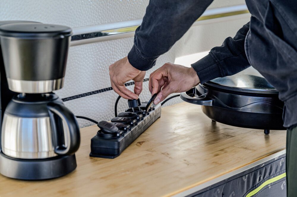 Fjöltengi 6 innstungur Brennenstuhl IP44