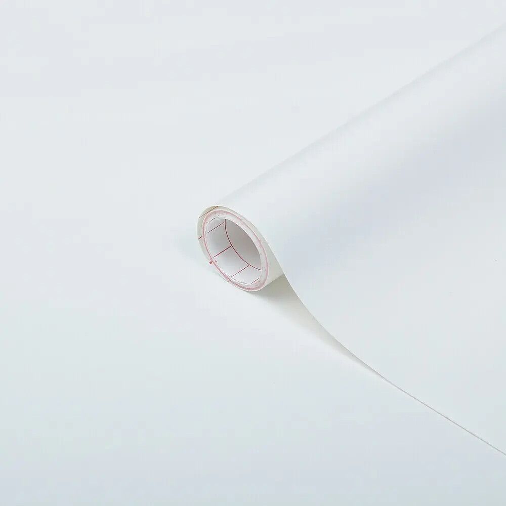 Filma uni silkemat, 67.5cmx2m hvít