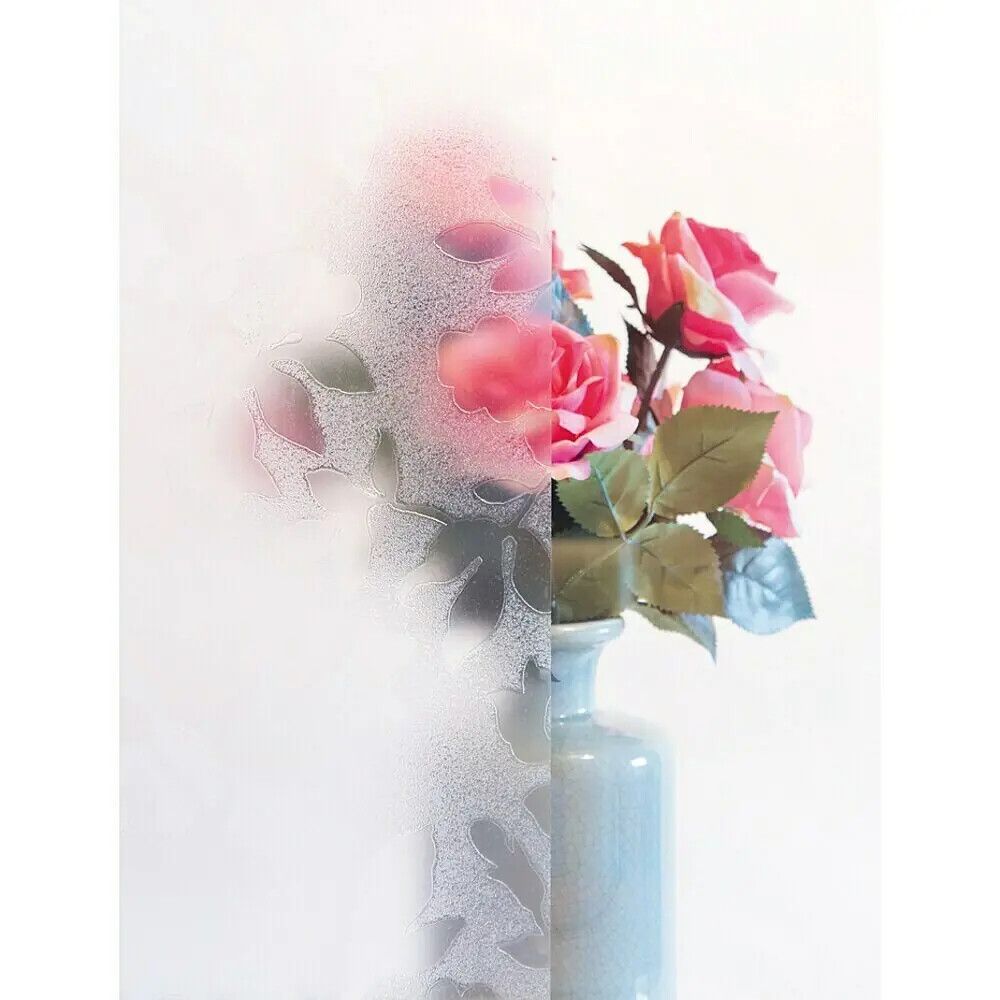 Filma static blómret, 67.5cmx1.5m gegnsæ