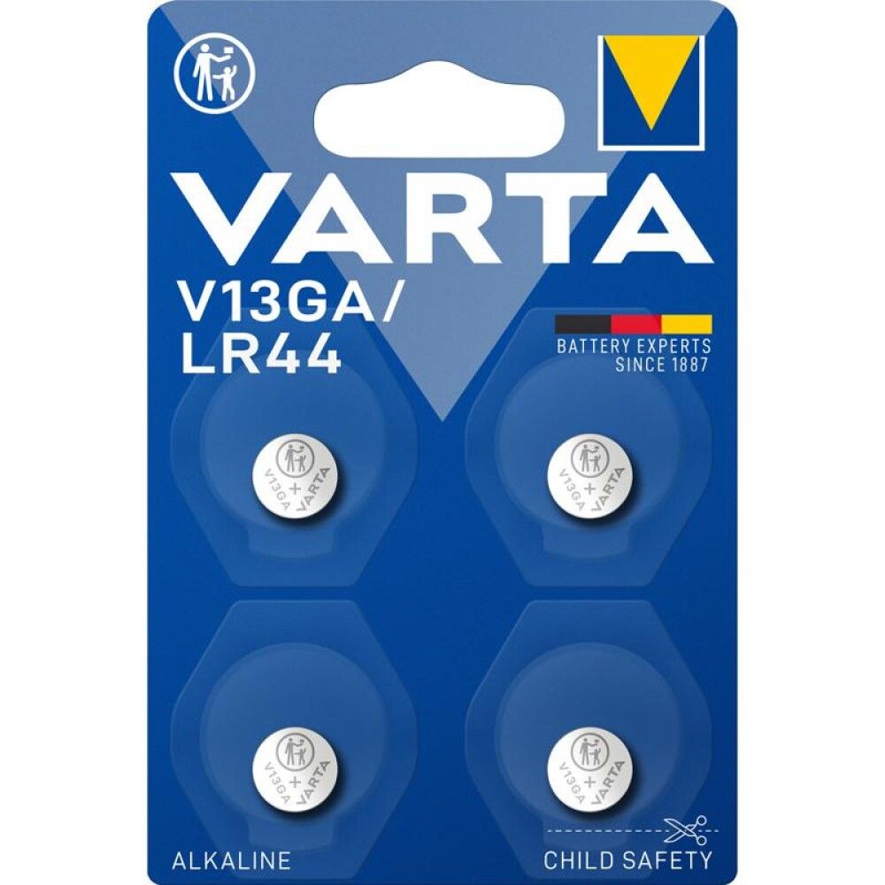 Rafhlaða LR44 Varta V13GA 4stk