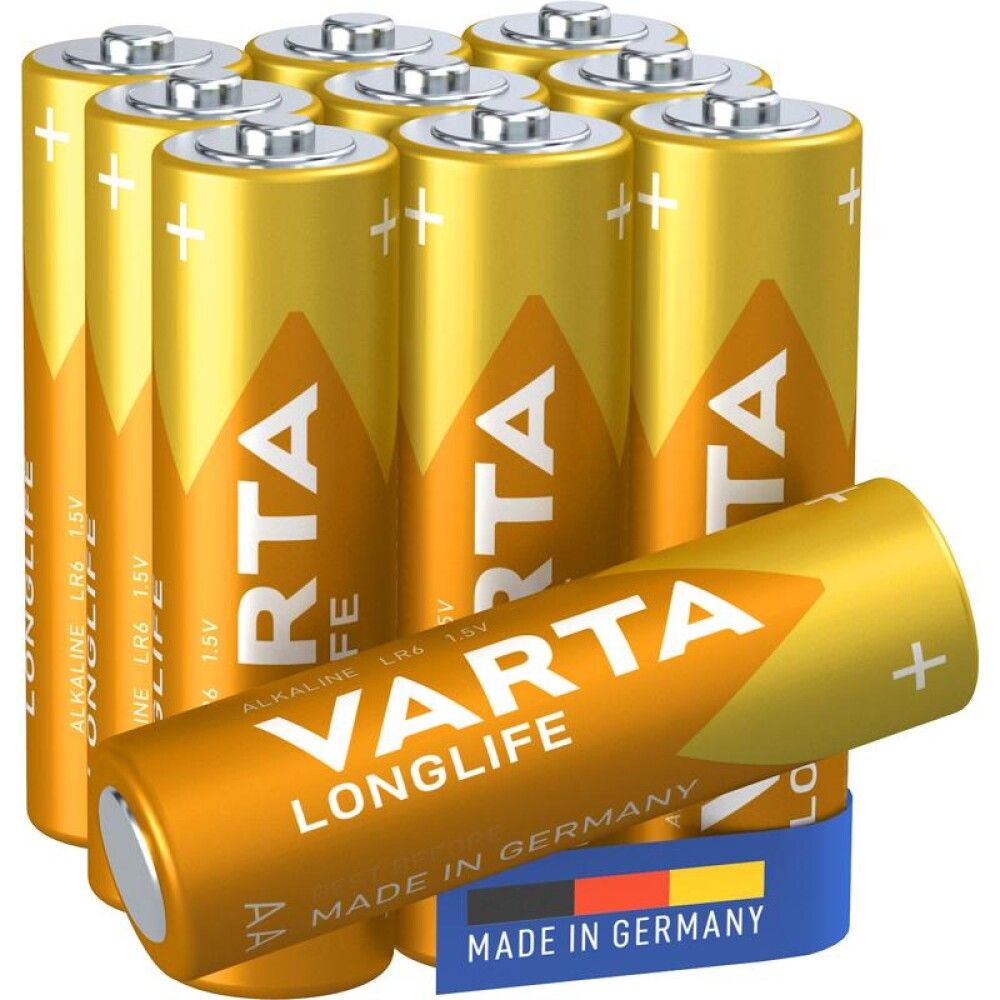 Rafhlöður AA Varta Longlife Alkaline 10stk