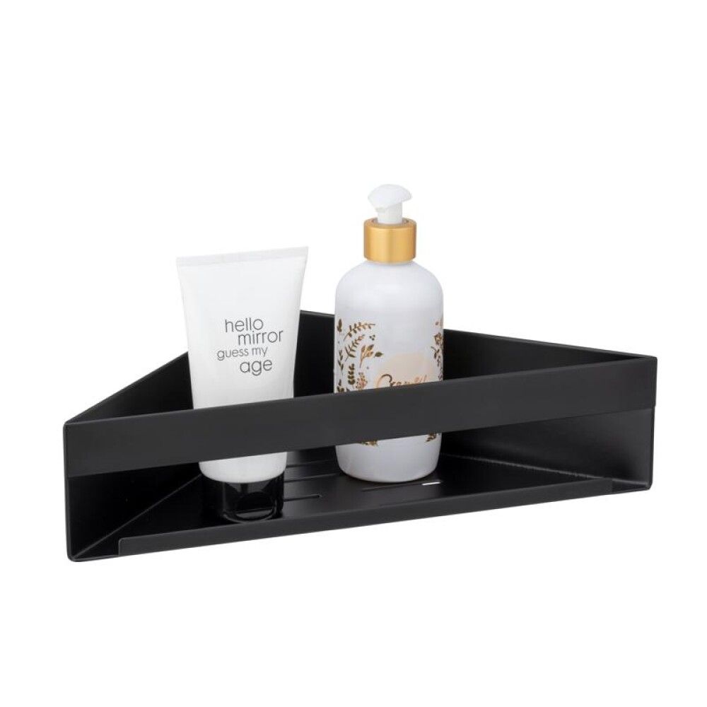 Hornhilla í sturtu tvöföld Wenko Turvoloc matt svört