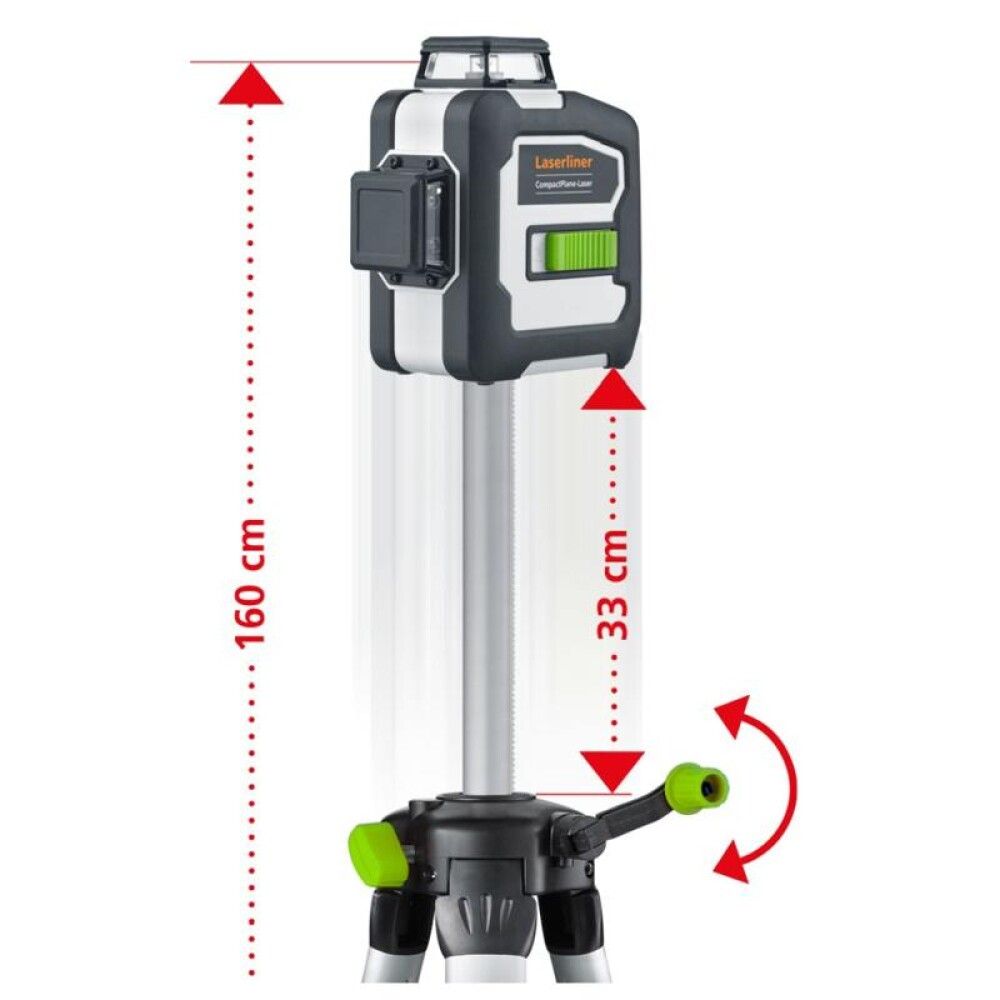 Laser með þrífæti Laserliner CompactPlane 3G 150