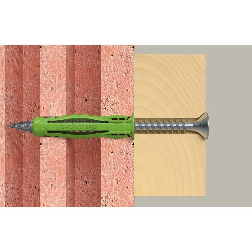 Múrtappar SX Plus Fischer grænn 8x40 mm 90 stk
