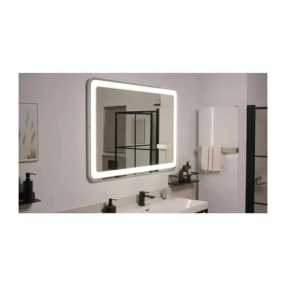 Spegill 120x84cm LED Riva Stella Ferhyrndur