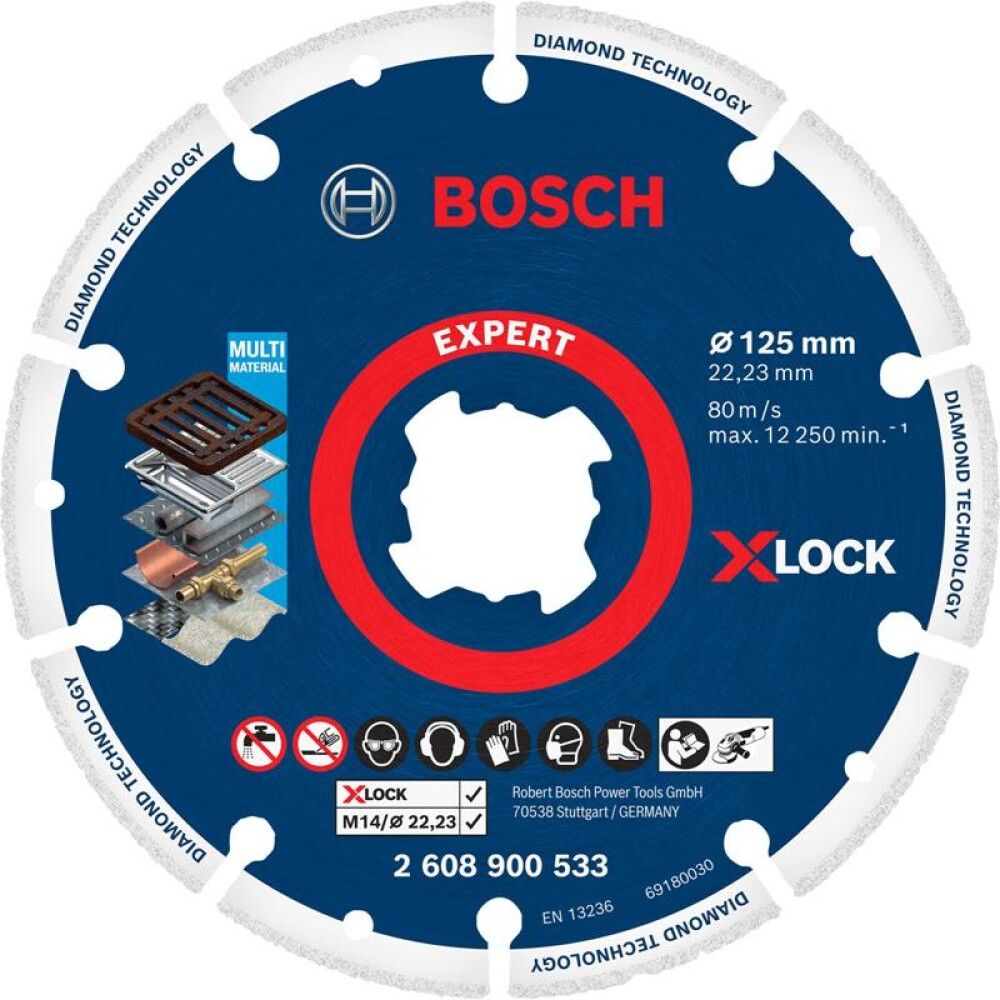 Skurðarskífa demants 125mm Bosch