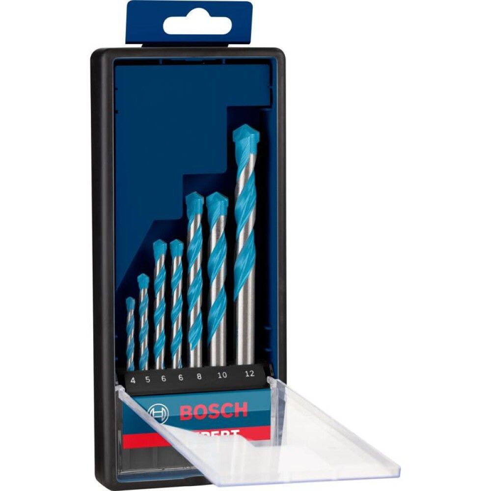 Borasett fjölnota cyl 7 4-12mm Bosch