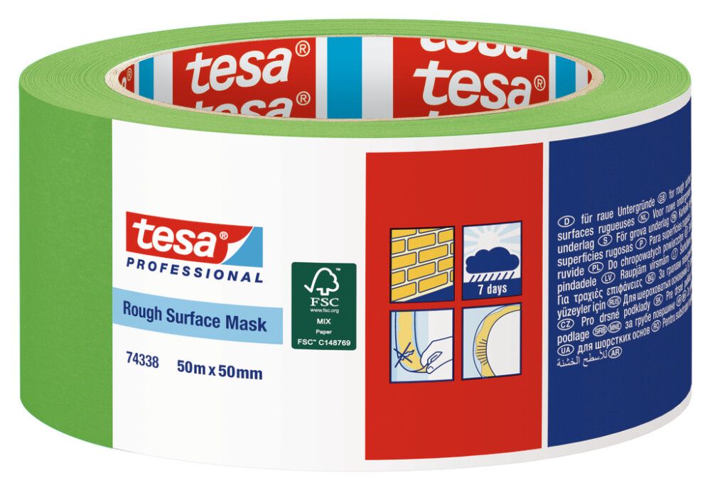 Límband fyrir gróft yfirborð 50mm x 50m Tesa RU