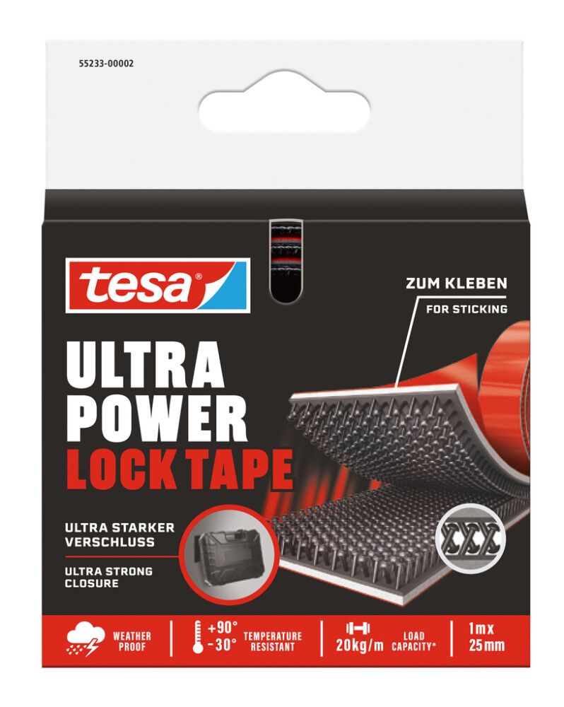 Franskur rennilás 20kg 25mm x 1m Tesa Ultra Power
