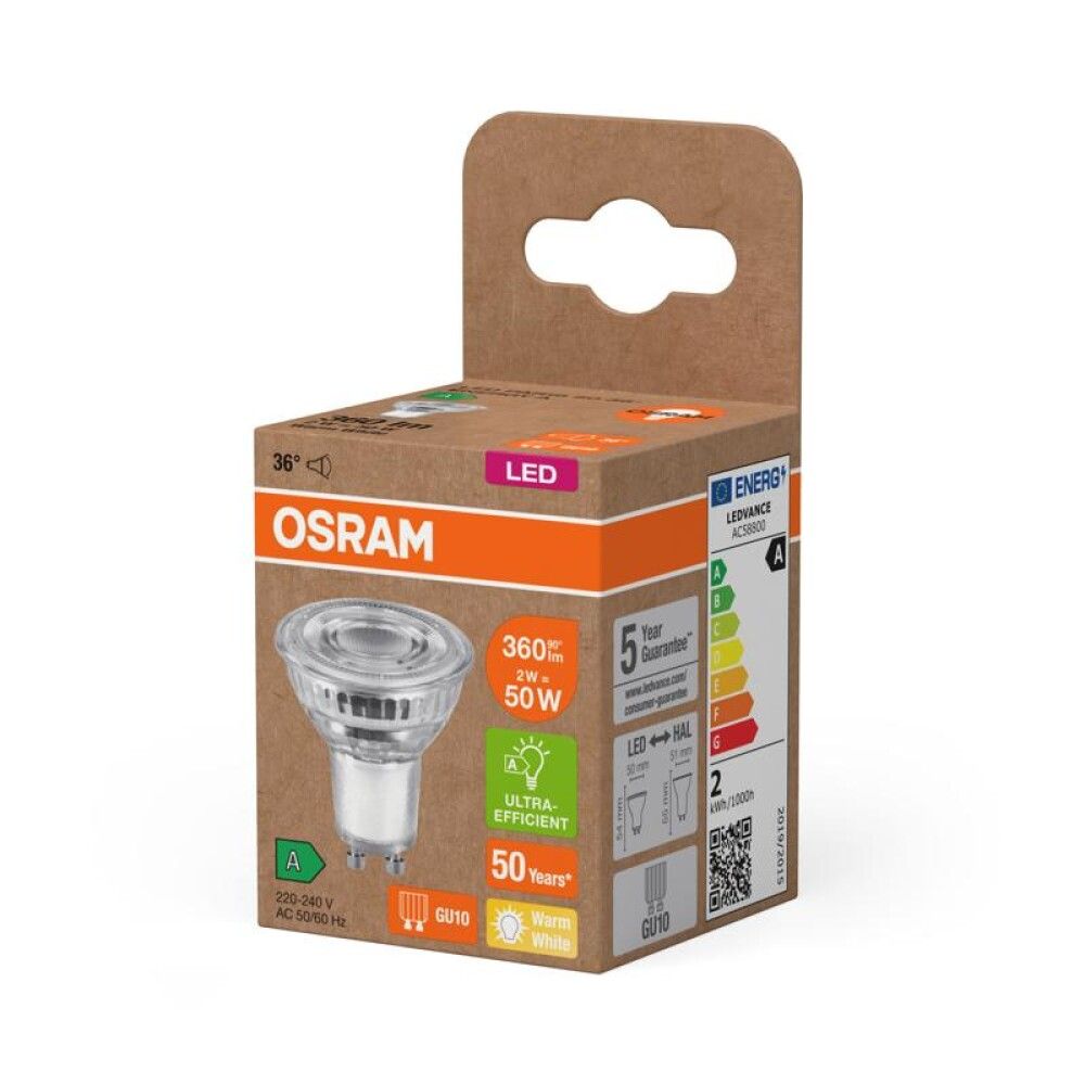 Kastarapera LED GU10 2700K Osram 2W Ø5 mm
