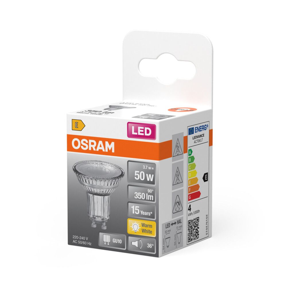 Kastarapera LED GU10 2700K Osram 3,7W