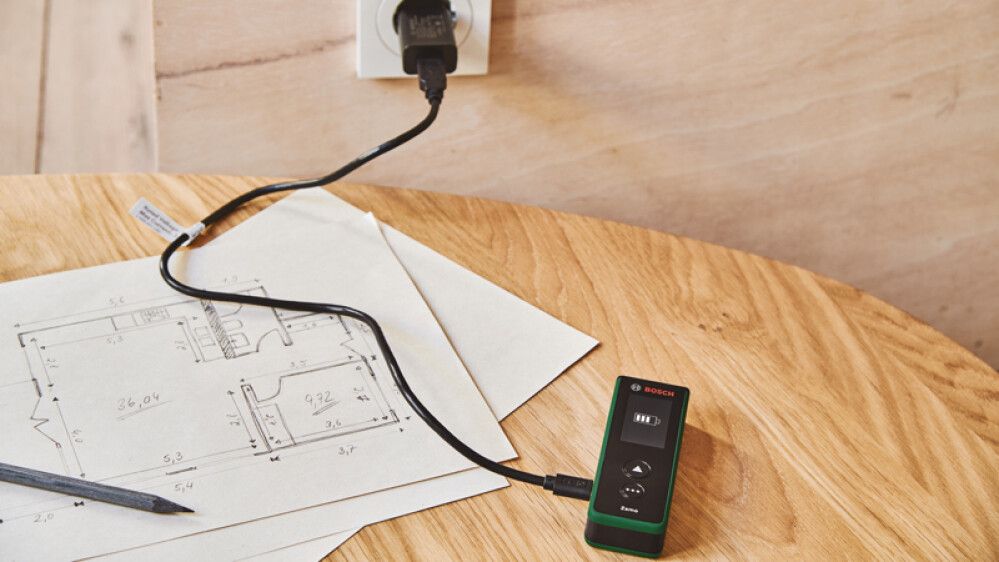 Fjarlægðarmælir Zamo sett með 3 aukahlutum Bosch