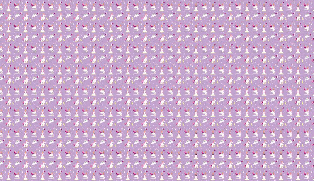 Hljóðvistarmynd einhyrningur bleikur 4200x2420x20 mm InEx