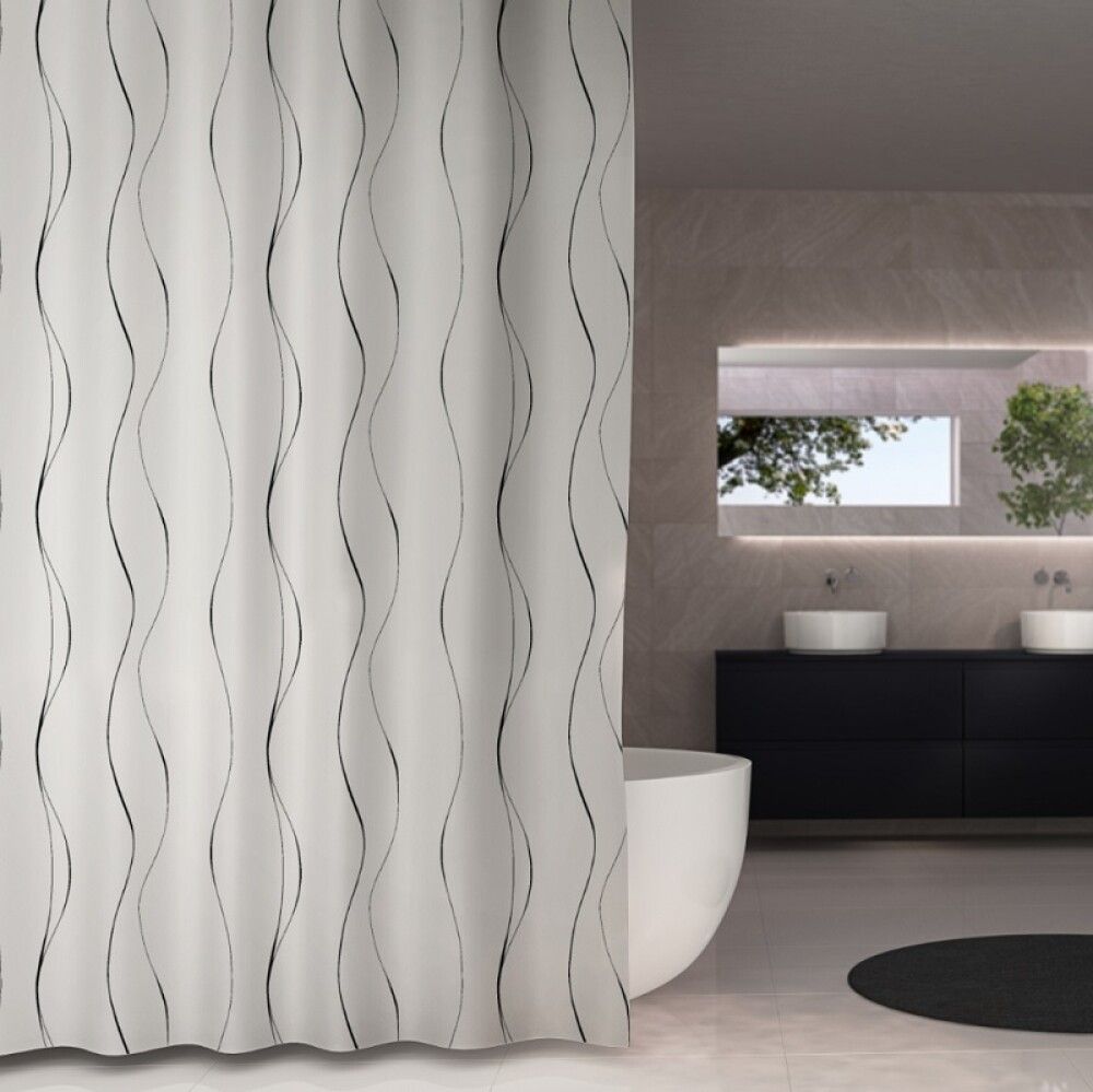 Sturtuhengi Body 120x200 cm hvítt/svart